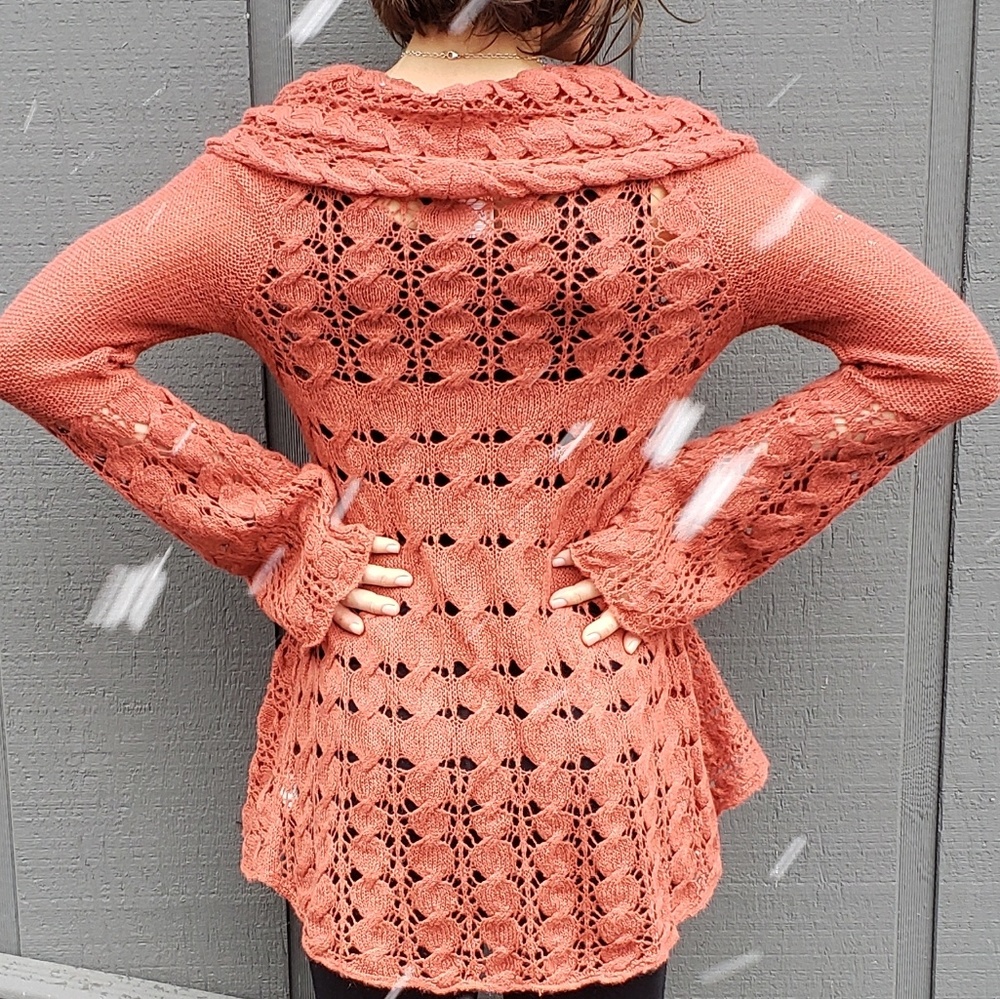 NWT Free People Wool Knitted Dress Sweater - Picture 4 of 6
